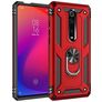 Mobigear Armor Ring Coque Xiaomi Mi 9T Pro Coque arrière Rigide Anti-Chocs avec Anneau-Support - Rouge