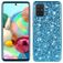 Mobigear Glitter Coque Samsung Galaxy A71 Coque arrière Rigide - Bleu
