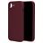 Mobiparts Coque iPhone 16e Coque arrière en Silicone - Plum Red