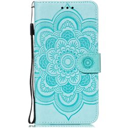 Mobigear Mandala Housse iPhone 11 Etui Porte-Monnaie - Turquoise