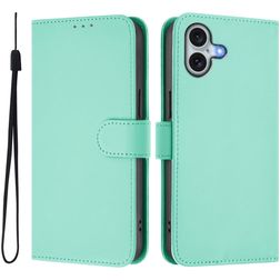 Mobigear Urban Wallet Housse iPhone 16 Plus Etui Porte-Monnaie - Vert