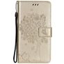 Mobigear Tree Housse Samsung Galaxy S21 Plus Etui Porte-Monnaie - Or