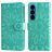 Mobigear Sunflower Housse Samsung Galaxy S26 Etui Porte-Monnaie - Vert