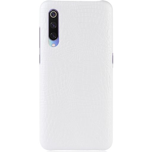 Mobigear Croco Coque Xiaomi Mi 9 Coque arrière Rigide - Blanc
