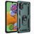Mobigear Armor Ring Samsung Galaxy A41 Plastique rigide Coque arrière Antichoc avec bague de maintien - Vert