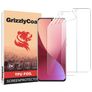 GrizzlyCoat Xiaomi 12X Hydrogel TPU Protection d'écran - Compatible Coque + Cadre d'installation (Lot de 2)