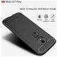 Mobigear Brushed Slim Coque Motorola Moto G7 Play Coque arrière en TPU Souple - Rouge