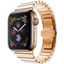 Mobigear Madrid Bracelet Acier Apple Watch Fermeture boucle déployante - 42/41/40/38 mm - Rose doré