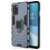 Mobigear Armor Ring Coque OnePlus 8T Coque arrière Rigide Anti-Chocs avec Anneau-Support - Bleu