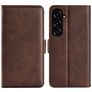 Mobigear Slim Magnet Housse Samsung Galaxy S23 FE Etui Porte-Monnaie - Marron