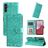 Mobigear Sunflower Housse Samsung Galaxy A14 Etui Porte-Monnaie - Vert