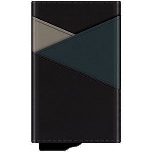 Valenta Snap - Porte Cartes en en Cuir véritable - 9 Cartes - Noir