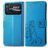 Mobigear Clover Housse POCO C40 Etui Porte-Monnaie - Bleu