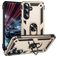 Mobigear Armor ring Samsung Galaxy S25 FE Plastique rigide Coque arrière Antichoc avec bague de maintien - Or