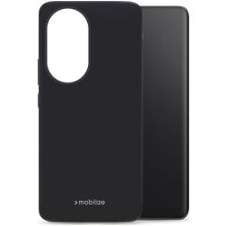 Mobilize Rubber Gelly Coque HONOR 200 Pro Coque arrière en TPU Souple - Noir