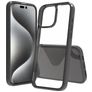 Mobigear Crystal Coque iPhone 16 Pro Max Coque arrière Rigide - Noir