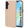 Mobiparts Slim Line Coque Samsung Galaxy A16 MagSafe Coque arrière Rigide - Dune Sand