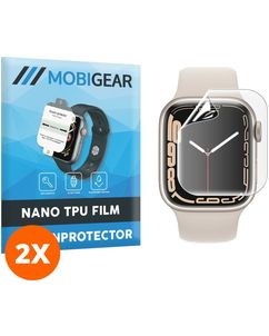Mobigear Apple Watch - 41 mm Hydrogel TPU Protection d'écran - Compatible coque (Lot de 2)