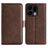Mobigear Slim Magnet Housse OPPO Find X9 Etui Porte-Monnaie - Marron