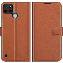 Mobigear Classic Housse Realme C25Y Etui Porte-Monnaie - Marron