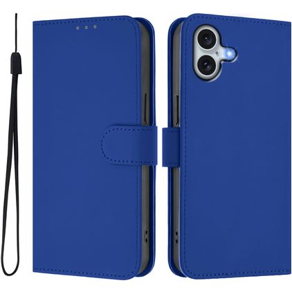 Mobigear Urban Wallet Housse iPhone 16 Plus Etui Porte-Monnaie - Dark Blue