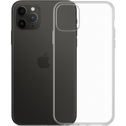 Mobigear Ultra Thin Coque Transparente iPhone 12 Pro Coque arrière en TPU Souple Extra-fin - Transparent