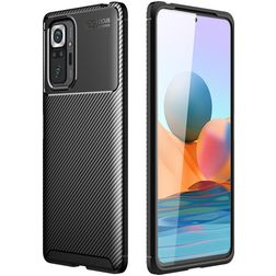 Mobigear Racing Coque Xiaomi Redmi Note 10S Coque arrière en TPU Souple - Noir