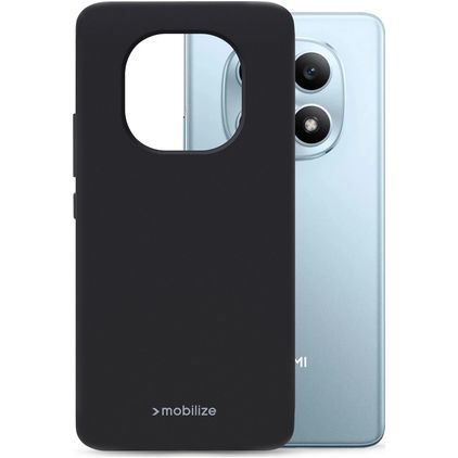 Mobilize Rubber Gelly Coque Xiaomi Redmi Note 17 Coque arrière en TPU Souple - Noir