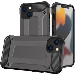 Mobigear Outdoor Coque iPhone 15 Coque arrière Rigide Anti-Chocs - Gris