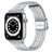 Mobigear Kopenhagen Bracelet Acier Apple Watch Fermeture à pince - 42/41/40/38 mm - Argent