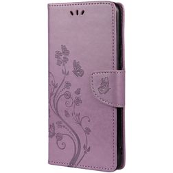 Mobigear Flowers Housse Samsung Galaxy A33 Etui Porte-Monnaie - Violet