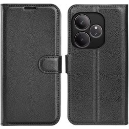 Mobigear Classic Housse Realme GT 6 Etui Porte-Monnaie - Noir