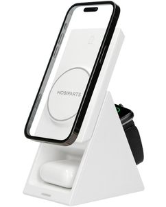 Mobiparts Triangle - Station de recharge 15W - Blanc