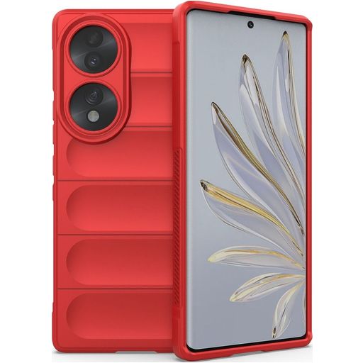 Mobigear Bumpy Coque HONOR 70 Coque arrière en TPU Souple - Rouge