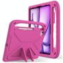 Mobigear AeroArmor Coque iPad Air 13 Pouces (2024) Coque de tablette pour enfants avec Poignée Enfants en EVA + Porte-crayon - Rouge