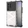 Mobigear Honeycomb Vivo X80 Pro Plastique rigide Coque arrière Antichoc - Blanc