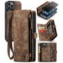 Caseme 008 Housse iPhone 12 Pro Max Etui avec Coque Détachable Porte-Monnaie - Marron