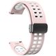 Mobigear Sport Plus Mag Bracelet Silicone Smartwatch Fermeture magnétique - Connexion universelle de 22 mm - Blanc / Rose