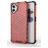 Mobigear Honeycomb Coque Nothing Phone (2) Coque arrière Rigide Anti-Chocs - Rouge