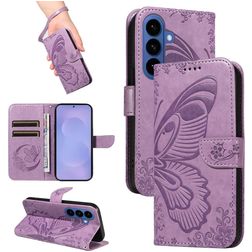 Mobigear Butterfly Housse Samsung Galaxy S26 Etui Porte-Monnaie - Violet