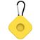 Mobigear Square Key Coque Apple AirTag Porte-clés en Silicone Souple - Jaune