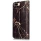 Mobigear Marble Housse iPhone 8 Plus Etui Porte-Monnaie - Noir