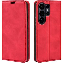 Mobigear Retro Slim Housse Samsung Galaxy S26 Ultra Etui Porte-Monnaie - Rouge