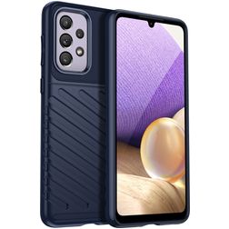 Mobigear Groove Coque Samsung Galaxy A33 Coque arrière en TPU Souple - Bleu