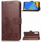 Mobigear Clover Housse Samsung Galaxy A7 (2018) Etui Porte-Monnaie - Marron
