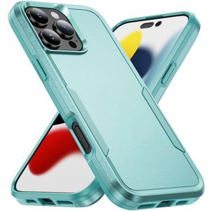 Mobigear Heavy Armor Coque iPhone 16 Pro Max Coque arrière Rigide Anti-Chocs - Vert