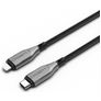Cygnett Armoured Braided - Câble USB-C vers Apple Lightning 1 mètre - Noir