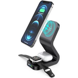 Mobigear Power base Station de recharge Sans fil Qi 15W 2A - Noir