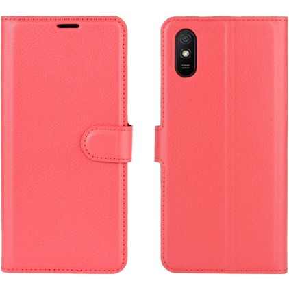 Mobigear Classic Xiaomi Redmi 9A Étui Portefeuille - Rouge