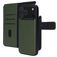 Mobiparts Housse iPhone 17 Pro Max Etui avec Coque Détachable en Cuir Véritable Porte-Monnaie - Vert